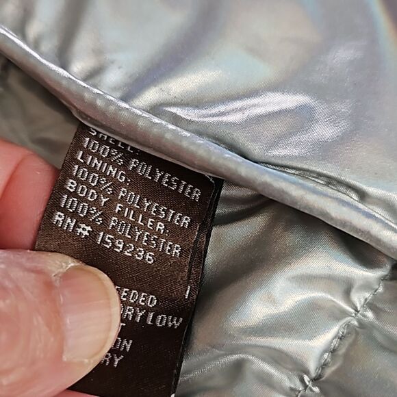NWT J. McLaughlin silver puffer jacket - Picture 12 of 12